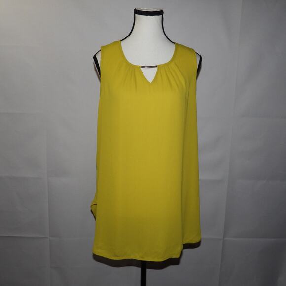 Sami & Jo yellow tank top blouse women’s size large NWT - Picture 1 of 7